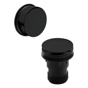 Nuie Black Easy Clean Push Button Bath Waste
