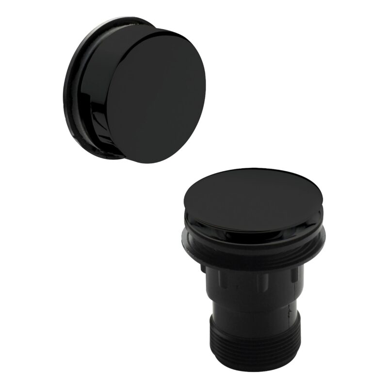 Nuie Black Easy Clean Push Button Bath Waste Nuie Black Easy Clean Push Button Bath Waste