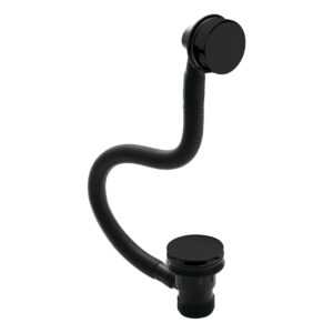 Nuie Matt Black Push Button Bath Waste