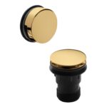 Nuie Brushed Brass Easy Clean Push Button Bath Waste