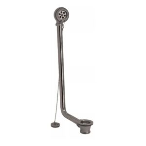 Nuie Brushed Pewter Exposed Retainer Bath Waste