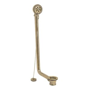 Nuie Brushed Brass Exposed Retainer Bath Waste