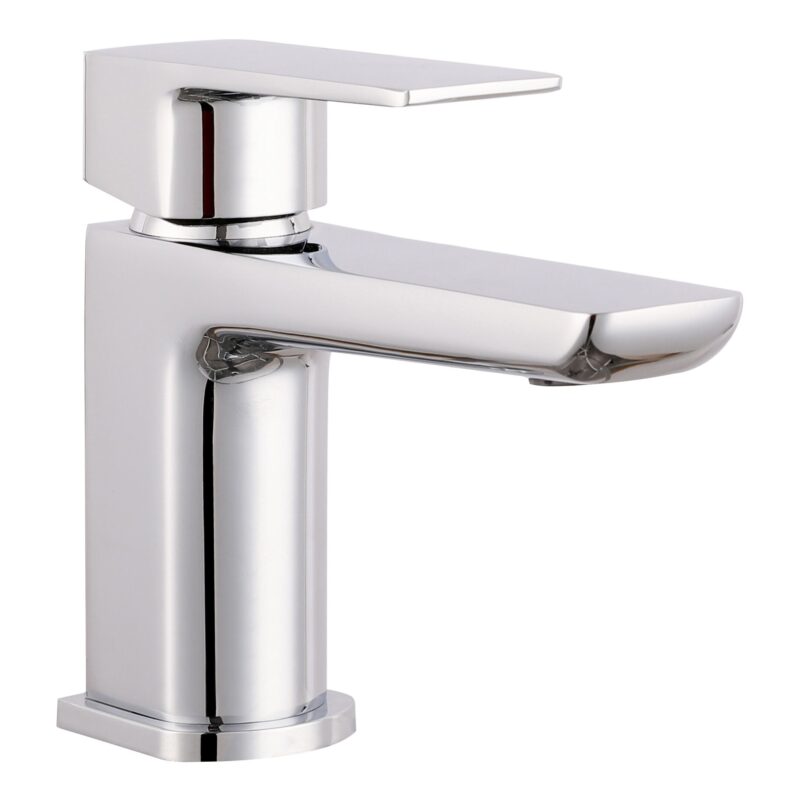 Nuie Eclipse Chrome Mono Basin Mixer with Push Button Waste