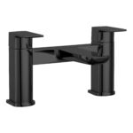 Nuie Eclipse Matt Black Bath Filler