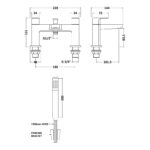 Nuie Eclipse Matt Black Bath Shower Mixer