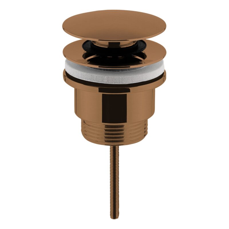 Nuie Brushed Bronze Universal Push Button Basin Waste