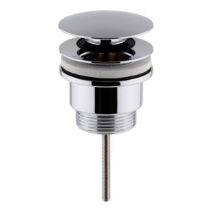 Nuie Chrome Universal Push Button Basin Waste