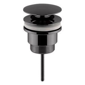 Nuie Brushed Pewter Universal Push Button Basin Waste