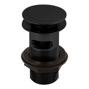 Nuie Matt Black Push Button Basin Waste