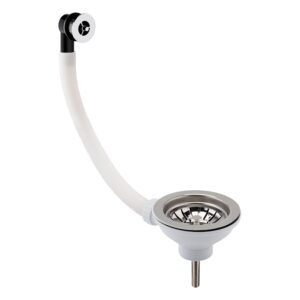 Nuie 90mm Basket Strainer Kitchen Sink Waste with Overflow