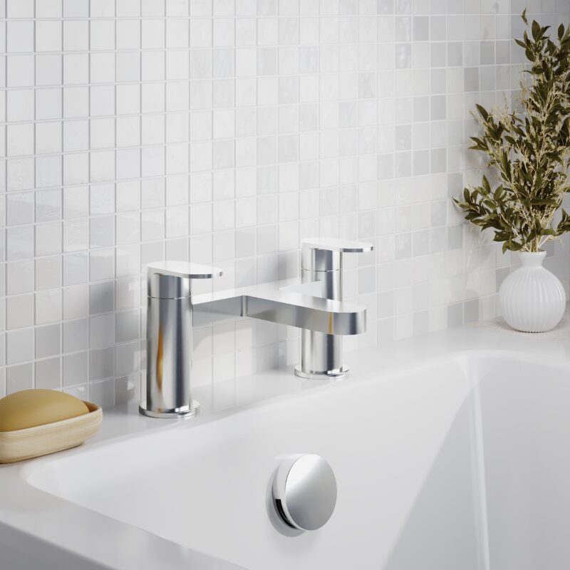 Nuie Halstatt Chrome Bath Filler