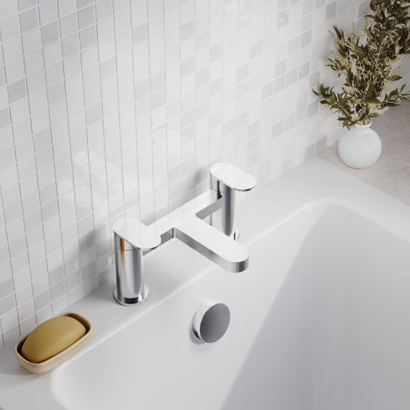 Nuie Halstatt Chrome Bath Filler