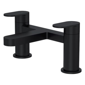 Nuie Halstatt Matt Black Bath Filler