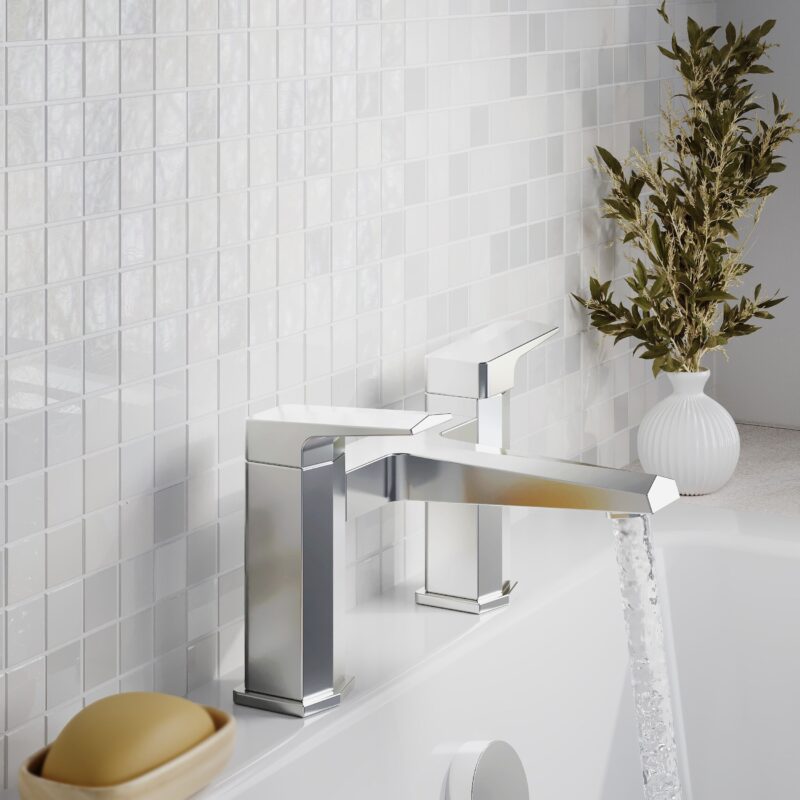 Nuie Hardy Chrome Bath Filler