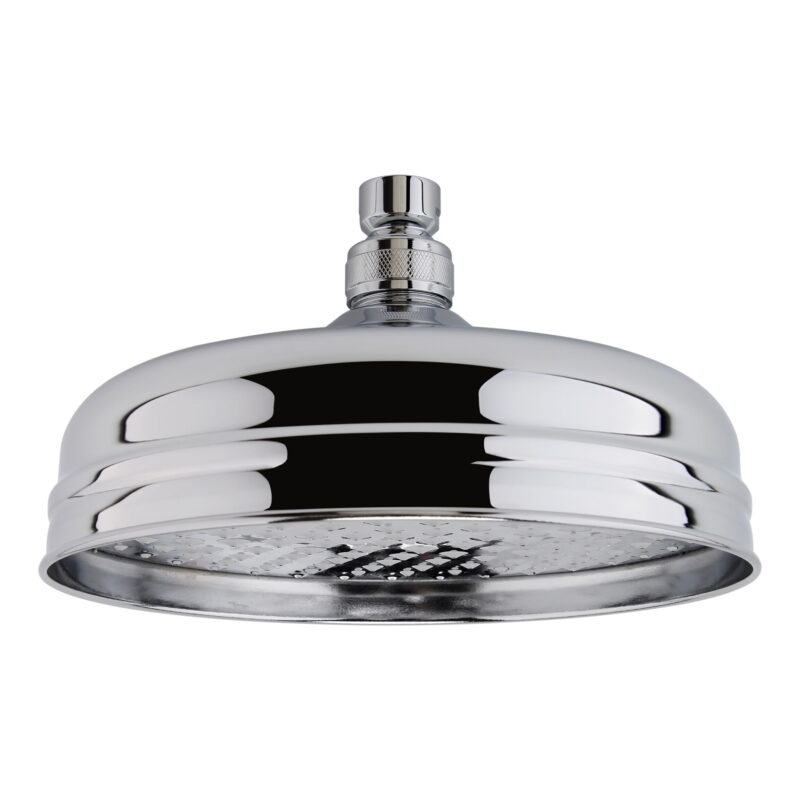 Nuie Chrome Apron Fixed Shower Head 200mm Nuie Chrome Apron Fixed Shower Head 200mm