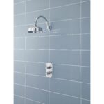 Nuie Chrome Apron Fixed Shower Head 200mm