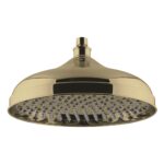 Nuie Brushed Brass 300mm Apron Fixed Shower Head