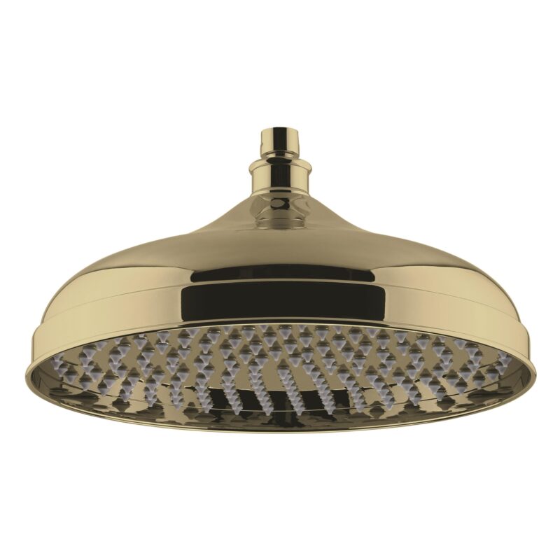 Nuie Brushed Brass 300mm Apron Fixed Shower Head Nuie Brushed Brass 300mm Apron Fixed Shower Head