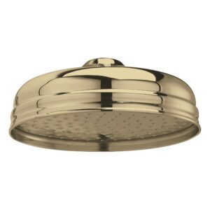 Nuie Brushed Brass 200mm Apron Fixed Shower Head