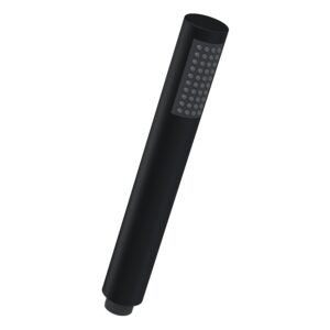 Nuie Round Matt Black Easy Clean Shower Handset