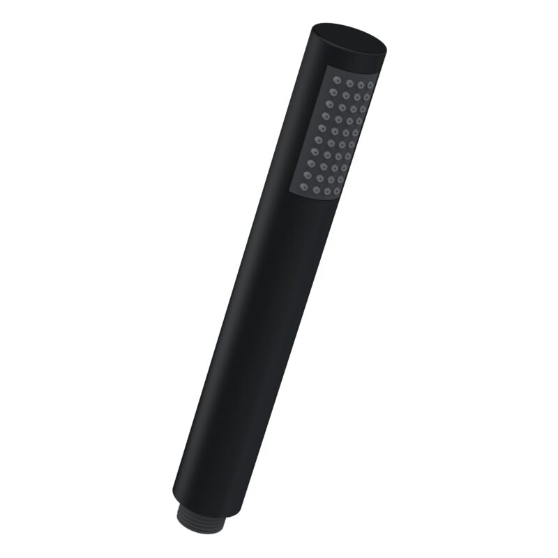 Nuie Round Matt Black Easy Clean Shower Handset Nuie Round Matt Black Easy Clean Shower Handset