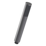 Nuie Round Brushed Pewter Easy Clean Shower Handset