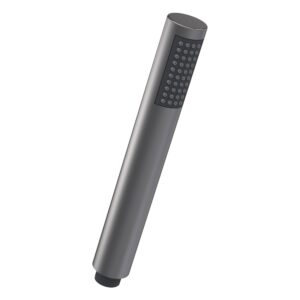 Nuie Round Brushed Pewter Easy Clean Shower Handset