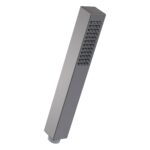 Nuie Square Brushed Pewter Minimalist Shower Handset
