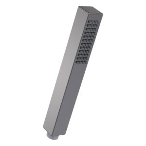 Nuie Square Brushed Pewter Minimalist Shower Handset