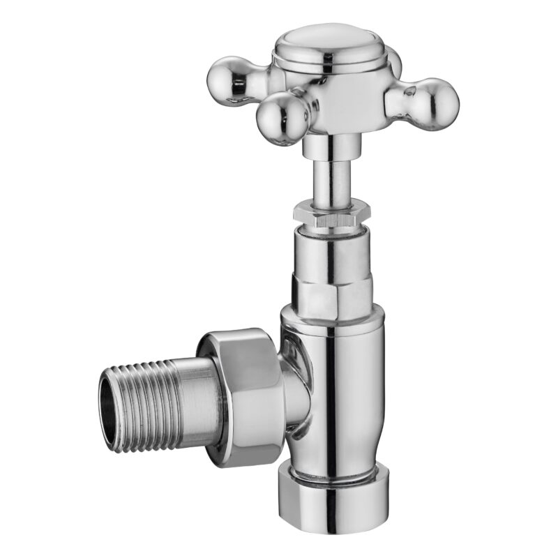 Nuie Victorian Chrome Angled Radiator Valve Pack Nuie Victorian Chrome Angled Radiator Valve Pack