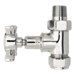 Nuie Victorian Chrome Crosshead Straight Radiator Valve Pack