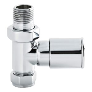 Nuie Chrome Straight Radiator Valve