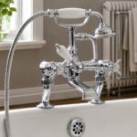 Nuie Beaumont Chrome 3/4" Cranked Bath Shower Mixer