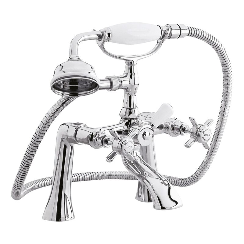 Nuie Beaumont Chrome Bath Shower Mixer Tap Nuie Beaumont Chrome Bath Shower Mixer Tap