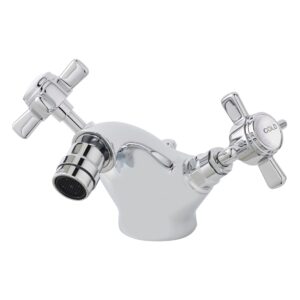 Nuie Beaumont Chrome Bidet Mixer & Pop Up Waste