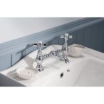 Nuie Beaumont Chrome 2 Hole Basin Mixer