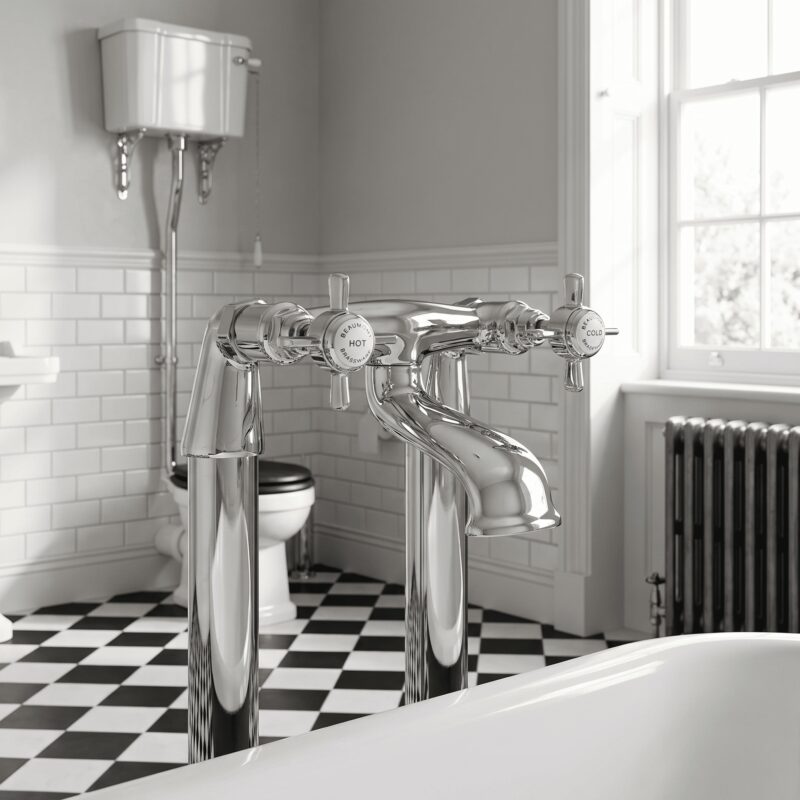 Nuie Beaumont Chrome Bath Filler