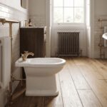Nuie Beaumont Brushed Brass Bidet Mixer & Pop Up Waste