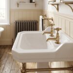 Nuie Beaumont Brushed Brass Basin Taps