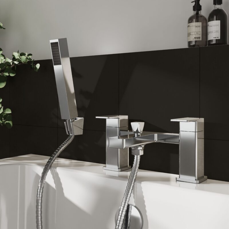 Nuie Kalk Chrome Bath Shower Mixer