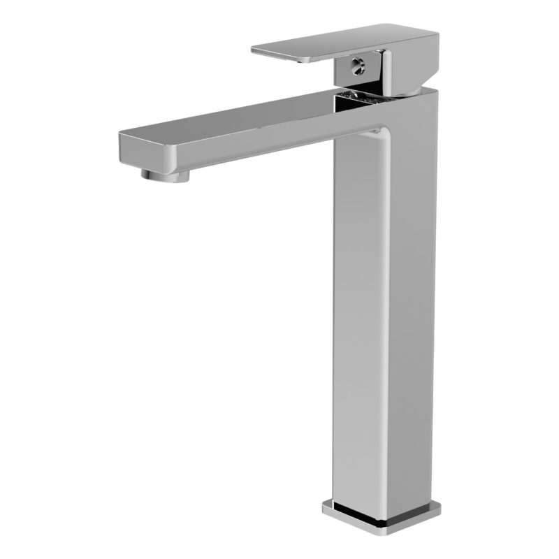 Nuie Kalk Chrome High Rise Mono Basin Mixer