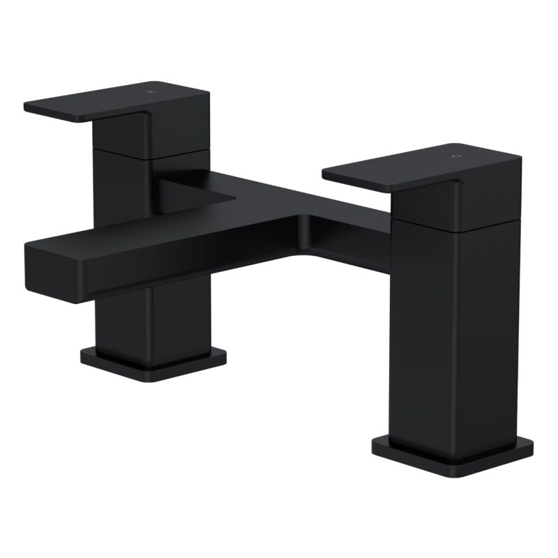 Nuie Kalk Matt Black Bath Filler Nuie Kalk Matt Black Bath Filler