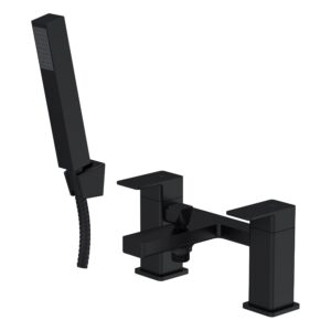 Nuie Kalk Matt Black Bath Shower Mixer