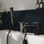 Nuie Kalk Matt Black Bath Shower Mixer