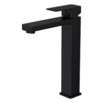 Nuie Kalk Matt Black Mono High Rise Basin Mixer