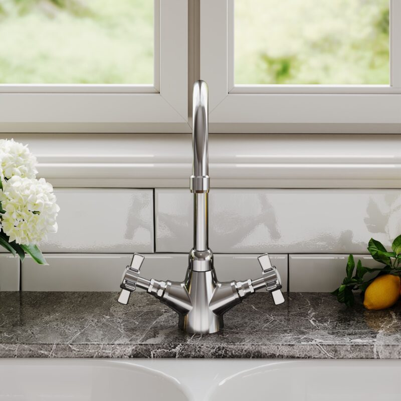 Nuie Traditional Mono Sink Mixer Tap Chrome