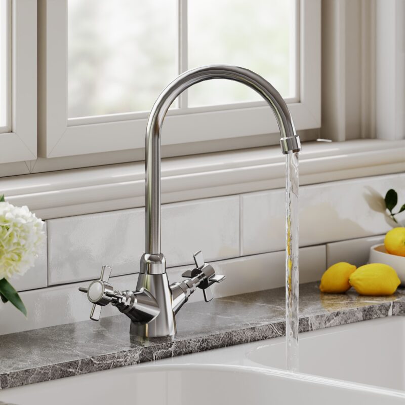 Nuie Traditional Mono Sink Mixer Tap Chrome