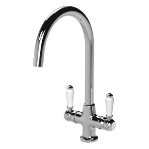 Nuie Cruciform Mono Kitchen Sink Mixer Chrome