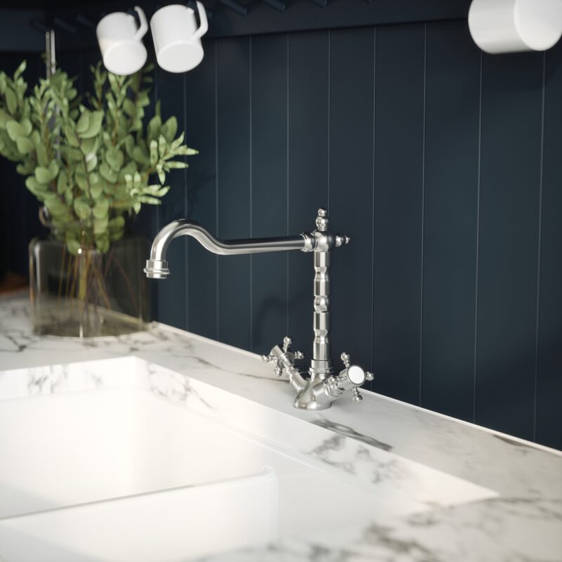 Nuie French Classic Kitchen Sink Mixer Chrome