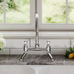 Nuie Bridge Sink Mixer with Topaz Levers